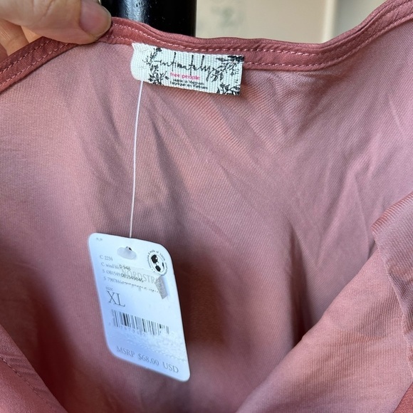 NWT Free People Be My Mini Slip Dress in Wind Blush - Picture 4 of 8